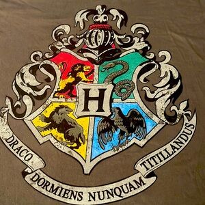 Harry Potter HARRY POTTER HOUSE CREST Large T-SHIRT WIZARDING WORLD UNIVERSAL